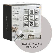 9 Piece Instant Gallery Wall Frame Set